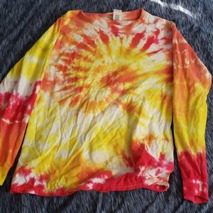 long sleeve tie dye shirt